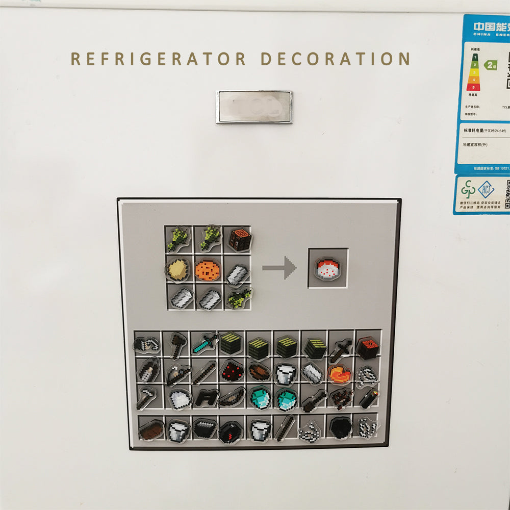 Creative Crafting Table Fridge Magnet My World Mini Magnetic Props Crafting Pack