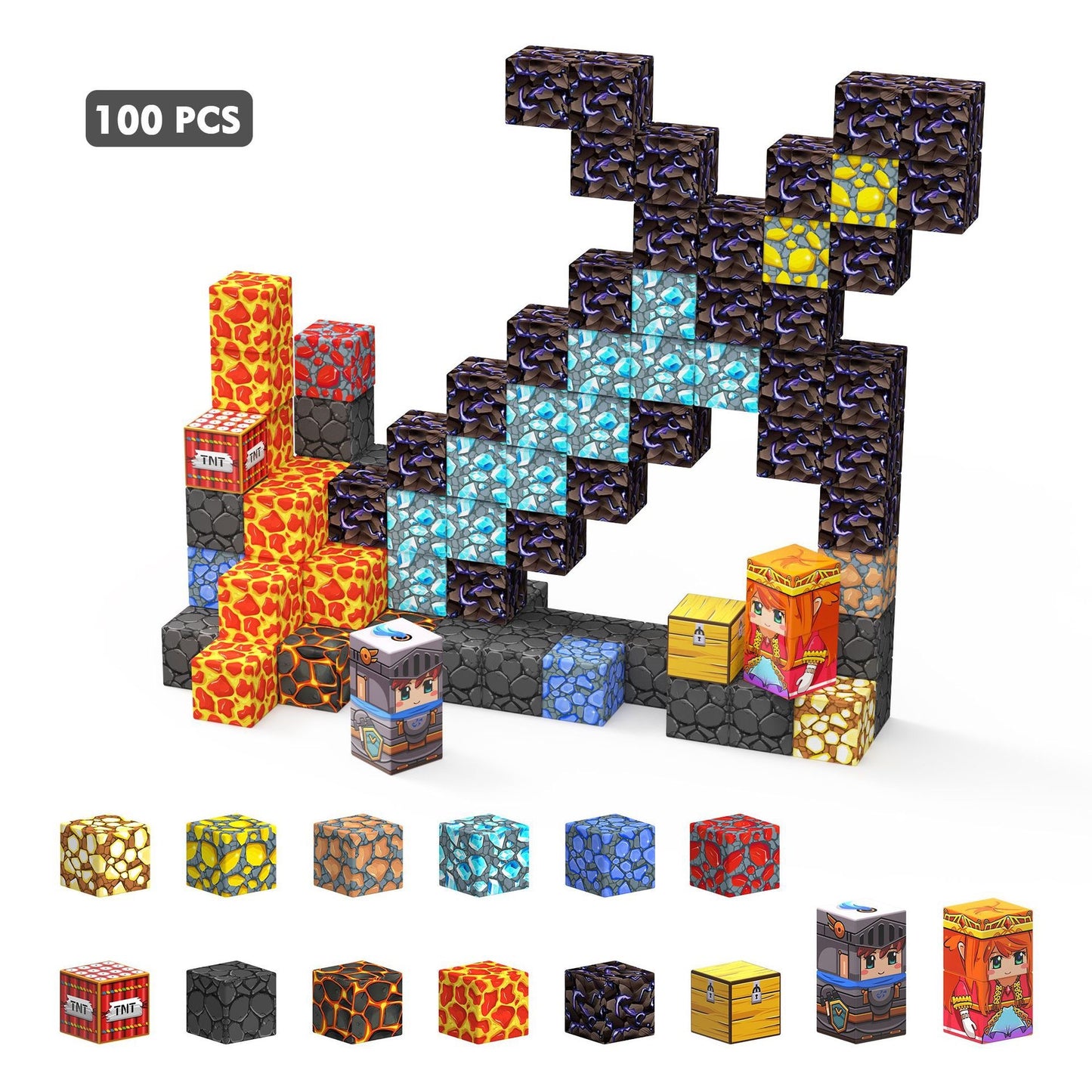 Magnetic Blocks-New Arrival Magnetic Building Cubes Upgraded STEM Toys
