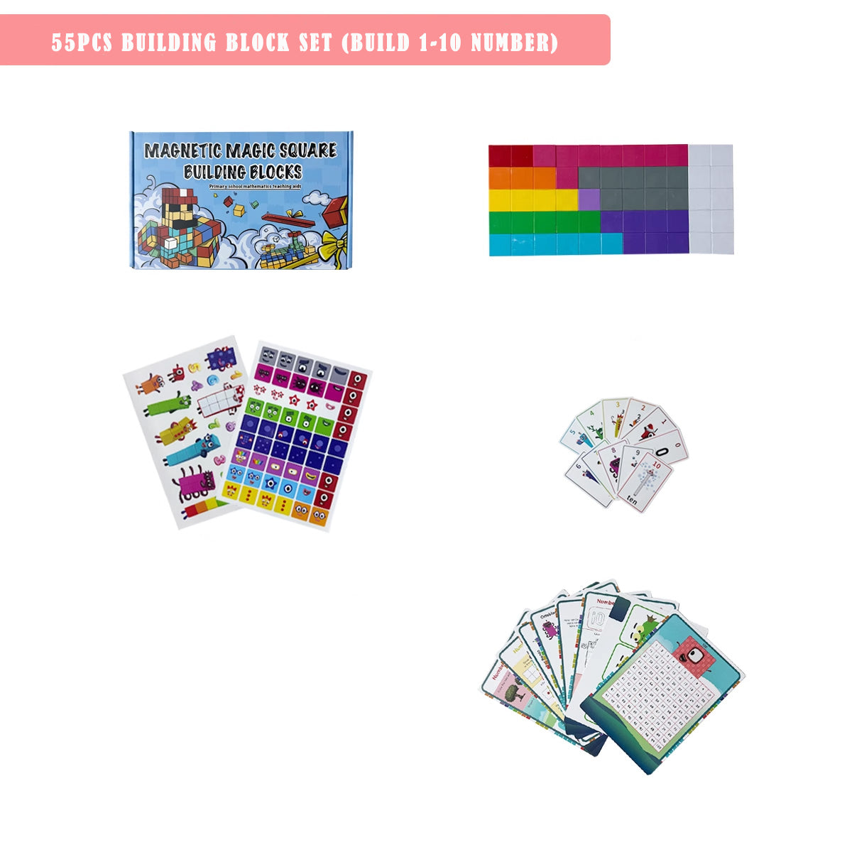 Interactive Math Building Blocks | STEM Magnetic Number Toys for Kids