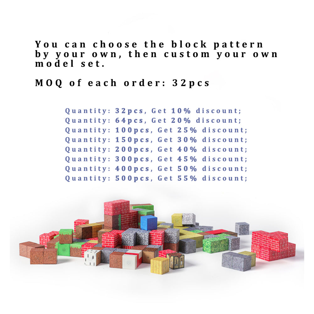 Magnetic Building Blocks Mine World Architectural DIY Magnetic toy for kids