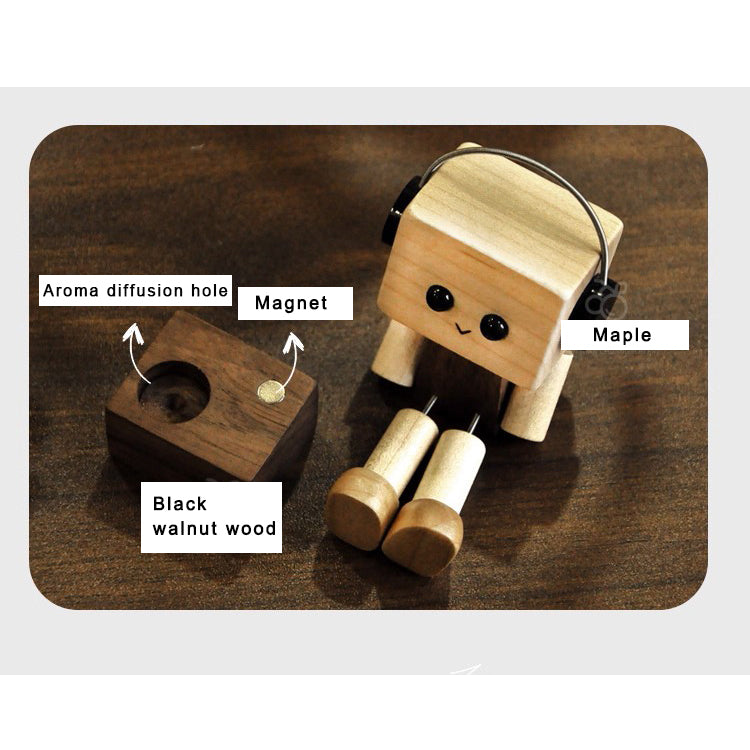 Free Shipping Swaying Wooden Man Figurine | Handcrafted Car & Desk Decor