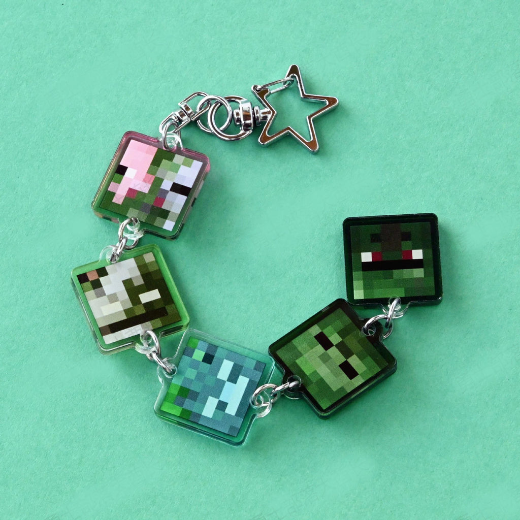 Free Shipping My World-Inspired Keychain – Your Blocky Adventure On the Go