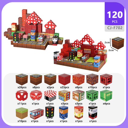 Magnetic Building Blocks Set | 64pc & 120pc | Creative STEM Toy