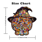 Halloween Witch Hat Wooden Puzzle – 127-Piece DIY Decor