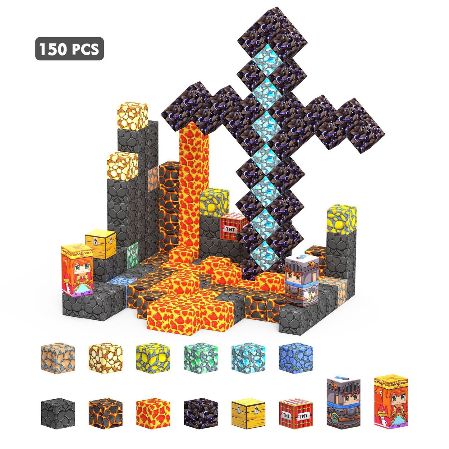 Magnetic Blocks-New Arrival Magnetic Building Cubes Upgraded STEM Toys
