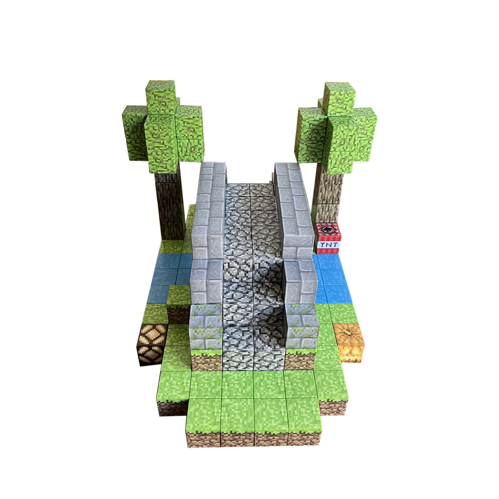 Magnetic Building Blocks – 192-Piece Bridge Building Set