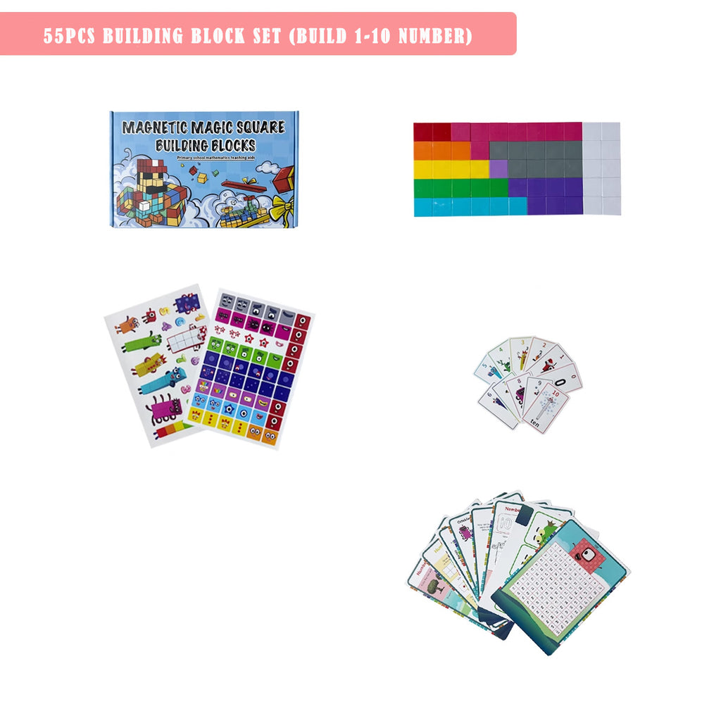 Interactive Math Building Blocks | STEM Magnetic Number Toys for Kids