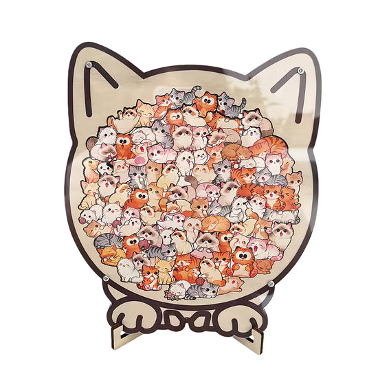 Charming Animal Shape Wooden Jigsaw Puzzles - Fun & Decorative for All Ages!