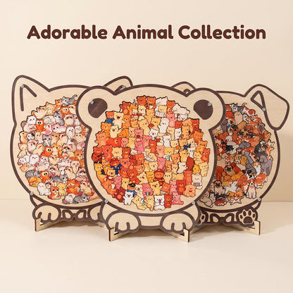 Charming Animal Shape Wooden Jigsaw Puzzles - Fun & Decorative for All Ages!