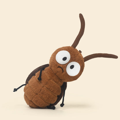 Cockroach Plush Toy - Cute Insect Plushie with Big Eyes