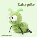 Caterpillar Plush Toy - Cute Insect Plushie with Big Eyes & Antennae