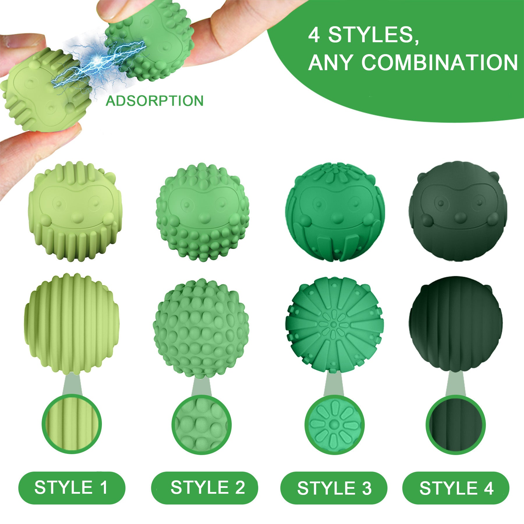 Free Shipping Magnetic Textured Fidget Balls – Sensory Stress Relief Toys for Adults & Teens