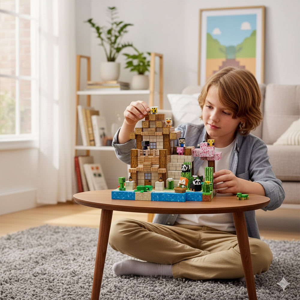Magnetic Blocks Cubes - 418 Pcs 2cm STEM Building Set | Creative Kids Toy