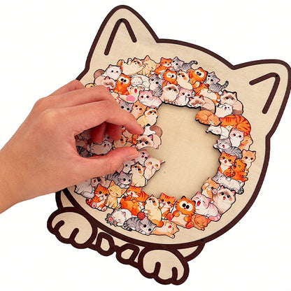 Charming Animal Shape Wooden Jigsaw Puzzles - Fun & Decorative for All Ages!