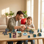 Free Shipping Glow Magnetic Building Blocks with Spinner - STEM Learning Toy