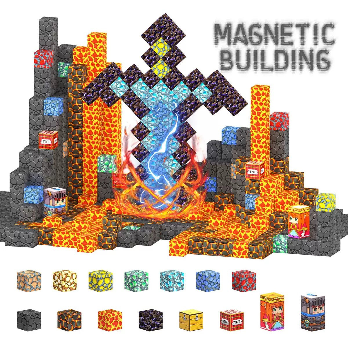 Magnetic Blocks-New Arrival Magnetic Building Cubes Upgraded STEM Toys