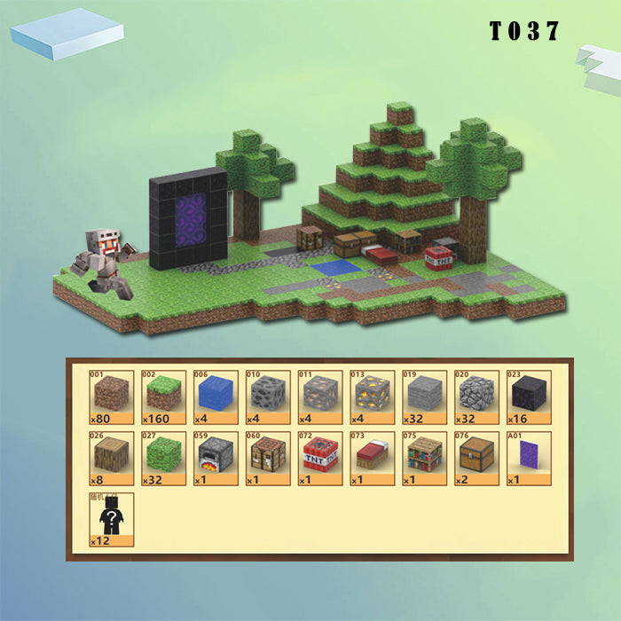 Magnetic Construction Toys Magnetic Blocks-Build Mine Magnet World Set