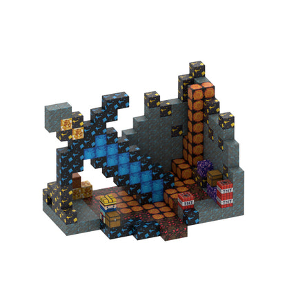 Magnetic Construction Toys Magnetic Blocks-Build Mine Magnet World Set