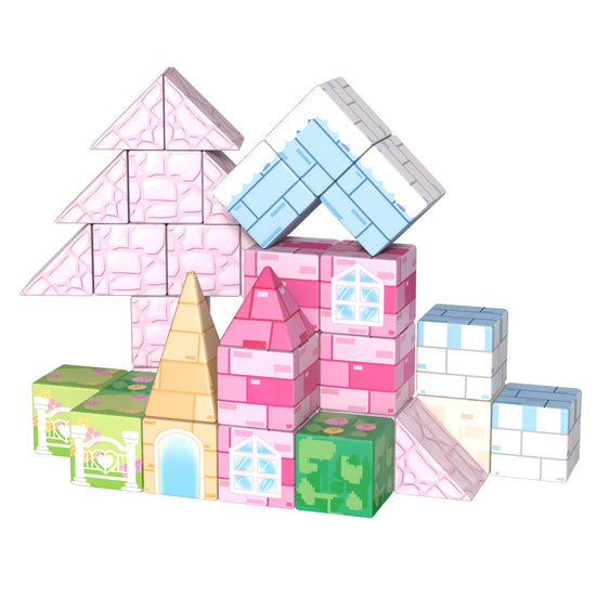 Magnetic Building Blocks for Kids | STEM Learning Toys with 6-Sided Magnets & Fade-Proof Designs