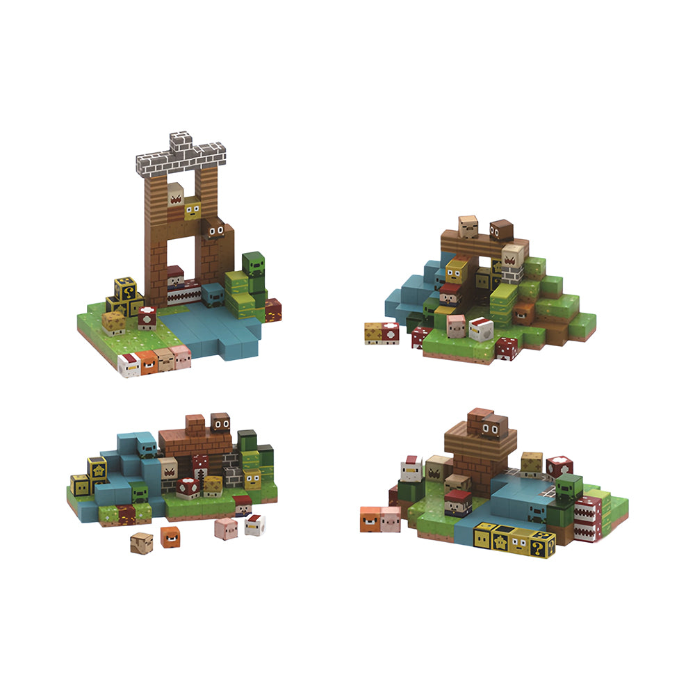 Pixel Adventure Building Set – 120-Piece Magnetic Blocks for Creative Play