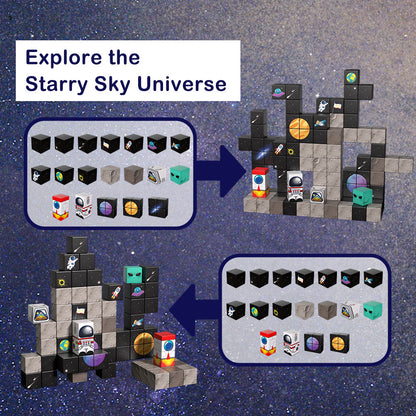 Space Walk Magnetic Blocks | STEM Building Set | Premium Quality