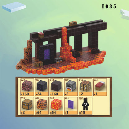 538PCS Pixel Art Magnetic Blocks – Build Your Own Dream House - T100