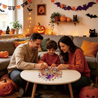 Halloween Pumpkin Wooden Puzzle – 119-Piece DIY Decor