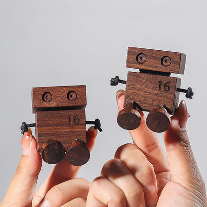 Wooden Man Car Aromatherapy Diffuser - Natural Wood Car Decor