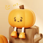 Squishy Pumpkin Night Light - Dimmable LED, Timer, Silicone | Funny Desk and Halloween Decor