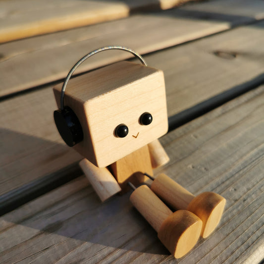 Free Shipping Swaying Wooden Man Figurine | Handcrafted Car & Desk Decor