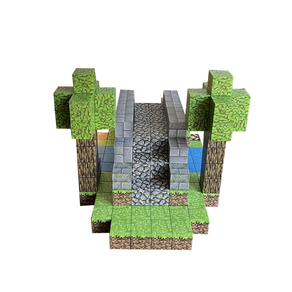 Magnetic Building Blocks – 192-Piece Bridge Building Set
