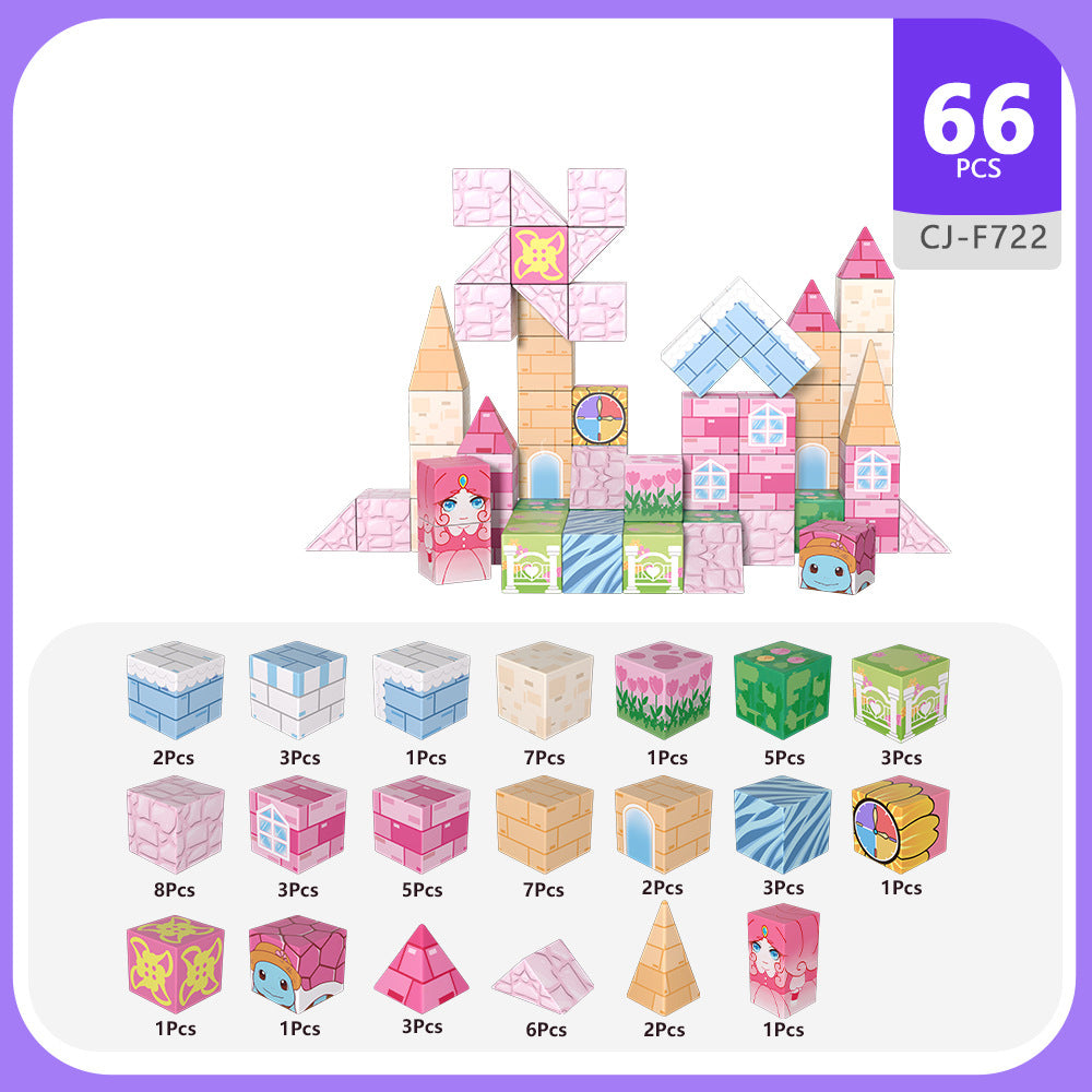 Magnetic Building Blocks for Kids | STEM Learning Toys with 6-Sided Magnets & Fade-Proof Designs