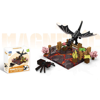 Game-inspired Magnetic Mini Figures Animals STEM Educational Toys for Boys and Girls