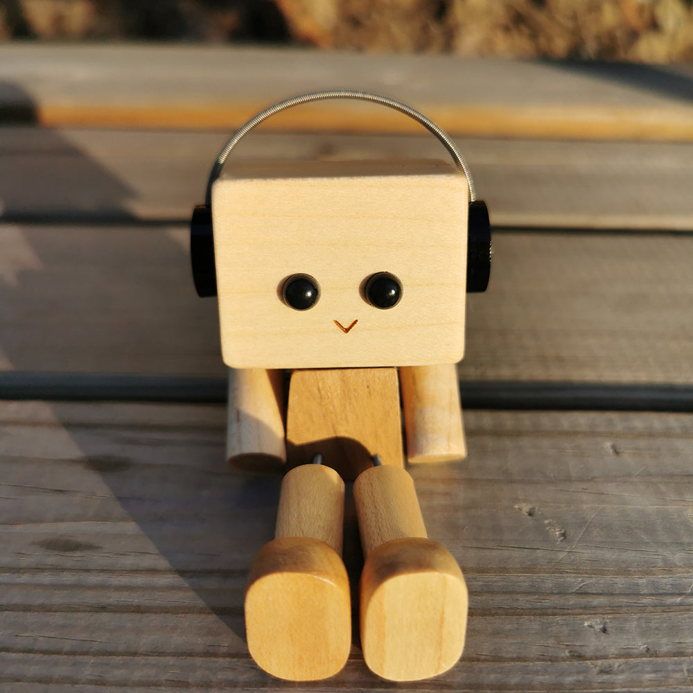 Free Shipping Swaying Wooden Man Figurine | Handcrafted Car & Desk Decor