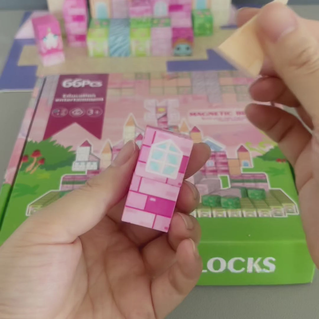 Magnetic Building Blocks for Kids | STEM Learning Toys with 6-Sided Magnets & Fade-Proof Designs