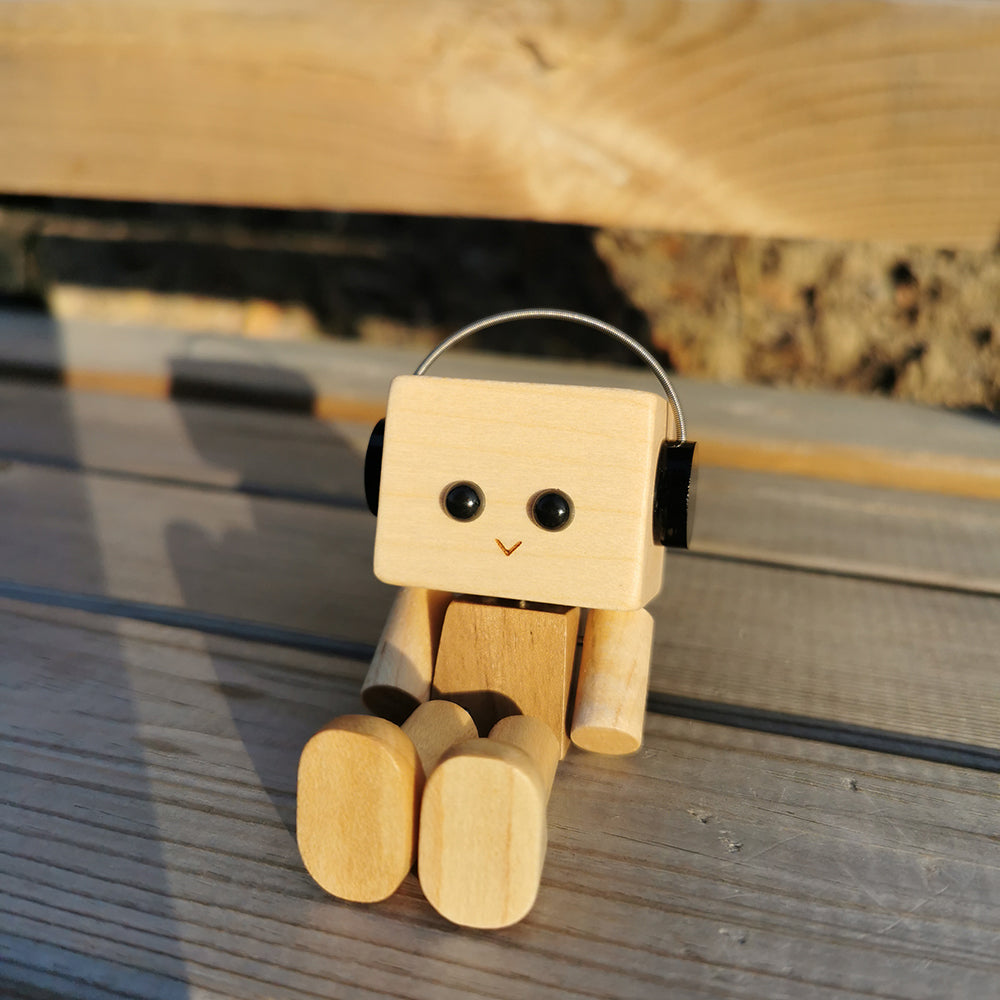 Free Shipping Swaying Wooden Man Figurine | Handcrafted Car & Desk Decor