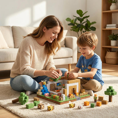Adventure Blocks Magnetic Building Set – Pixel Style Blocks for Kids